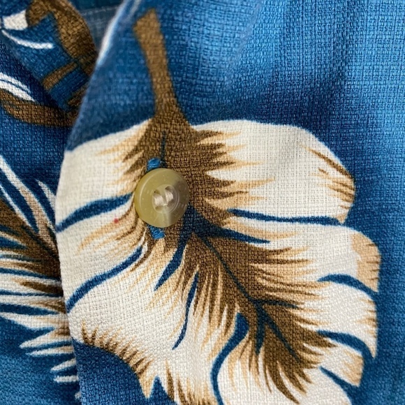 Roper Men's Teal Western Cowboy Print Short Sleeve Button Up Shirt Large‎ - Picture 4 of 11